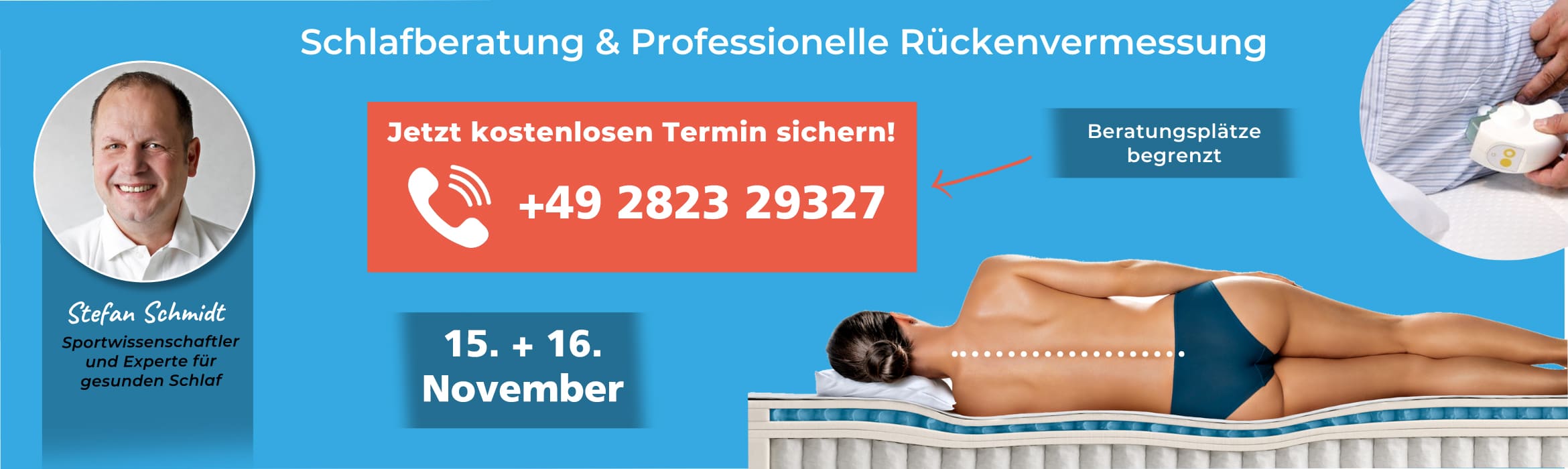 Schlafberatung & professionelle Rückenvermessung